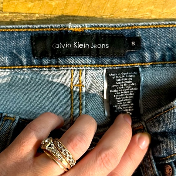 WOMENS SIZE 8 CALVIN KLEIN JEANS FADED FLARE - Picture 3 of 5